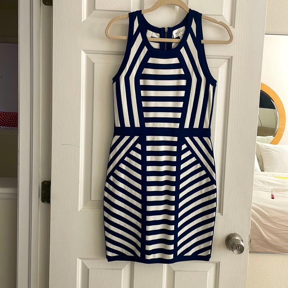 Milly Sleeveless Striped Dress